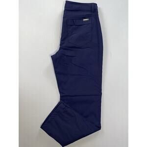 Eddie Bauer Men's Winter Weight Fleece Lined Tech Hiking Pants. Navy, 32X30. GUC